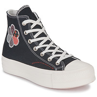 Scarpe Donna Sneakers alte Converse CHUCK TAYLOR ALL STAR LIFT HI Nero / Multicolore