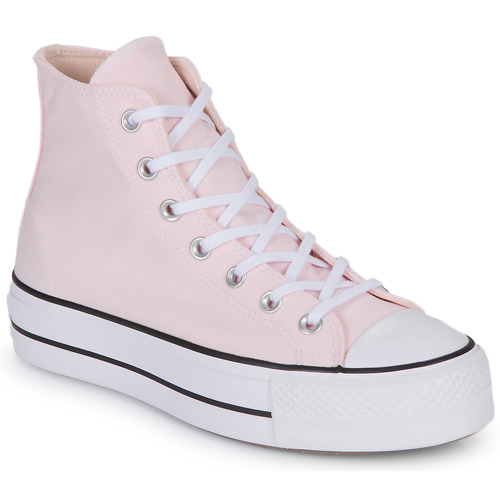 Scarpe Donna Sneakers alte Converse CHUCK TAYLOR ALL STAR LIFT PLATFORM SEASONAL COLOR HI Rosa / Bianco / Nero