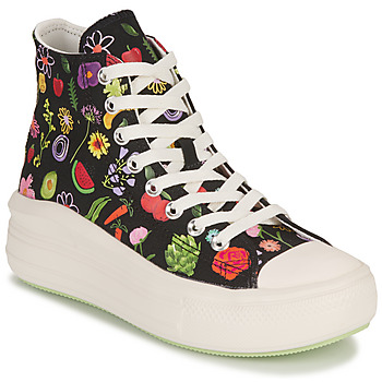 Scarpe Donna Sneakers alte Converse CHUCK TAYLOR ALL STAR MOVE-FESTIVAL- JUICY GREEN GRAPHIC Nero / Multicolore