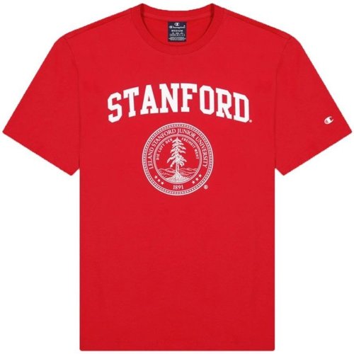 Abbigliamento Uomo T-shirt maniche corte Champion T-Shirt Uomo Girocollo Logo College Rosso