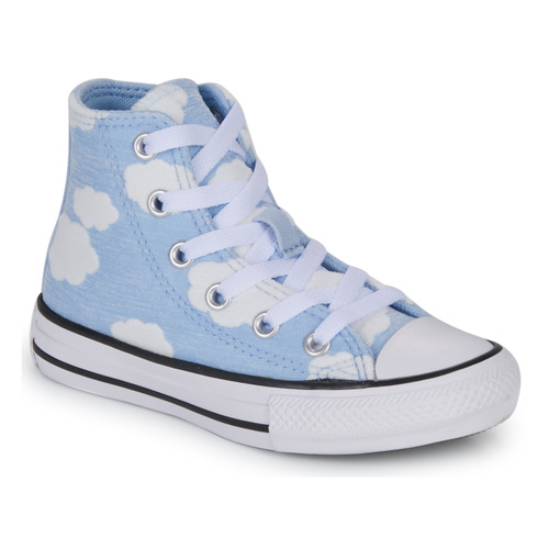 Scarpe Unisex bambino Sneakers alte Converse CHUCK TAYLOR ALL STAR CLOUDY HI Blu / Bianco