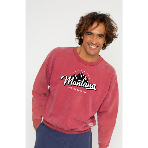 Abbigliamento Uomo Felpe French Disorder Sweatshirt  Brady Washed Montana Rosso