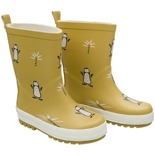 Scarpe Unisex bambino Stivali Fresk Penguin Rain Boots - Mustard Giallo