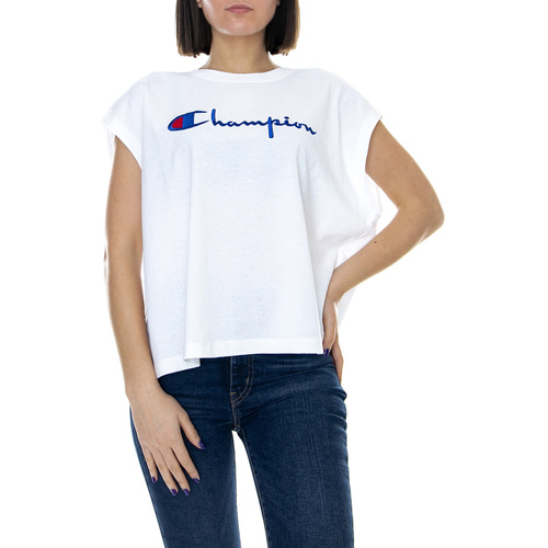 Abbigliamento Donna T-shirt & Polo Champion Maxi T-Shirt Bianco