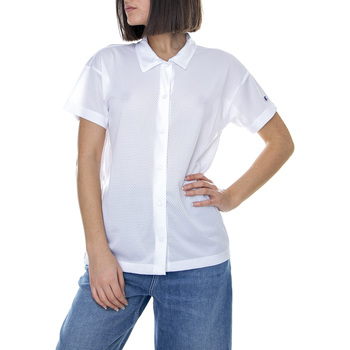Abbigliamento Donna Camicie Champion Baseball Shirt Bianco