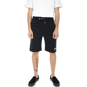 Abbigliamento Uomo Shorts / Bermuda Alpha Mens Basic Small Logo Shorts Nero