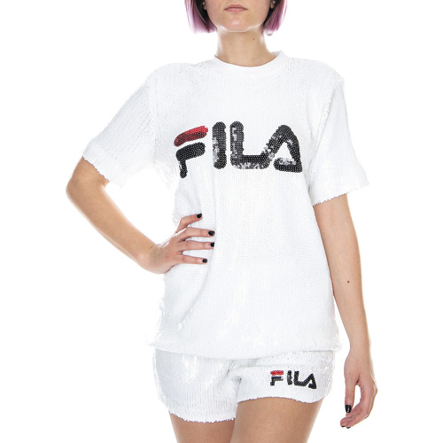 Abbigliamento Donna T-shirt & Polo Fila Wm Kyo Sequin Tee Bianco
