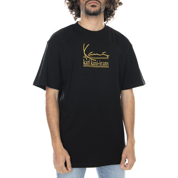 Abbigliamento Uomo T-shirt & Polo Karl Kani Mens Signature KKJ T-Shirt Nero