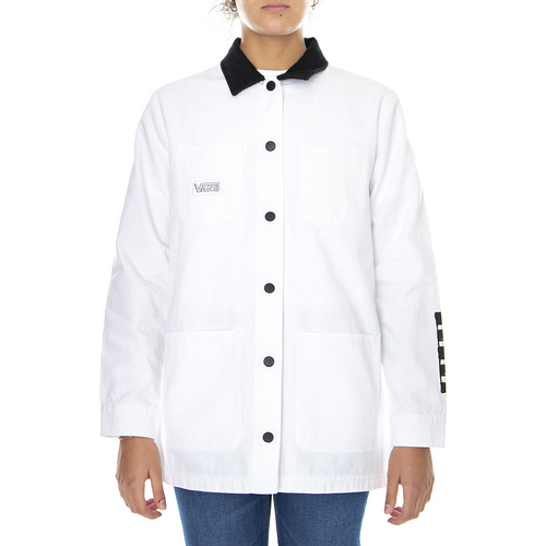 Abbigliamento Donna Giacche Vans Make Me Your Own Drill Chore Coat Bianco