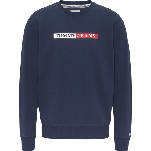Abbigliamento Uomo Felpe Tommy Jeans Reg Essential Graphic Crew Sweater Blu
