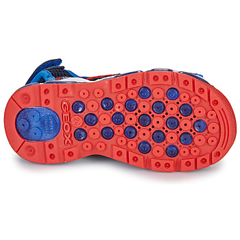 Geox J SANDAL ANDROID BOY Blu / Rosso