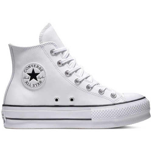 Scarpe Donna Sneakers Converse CT All Star Platform Leather Bianco