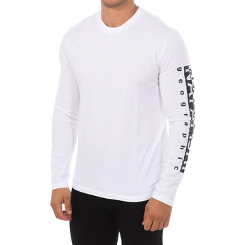 Abbigliamento Uomo T-shirts a maniche lunghe Napapijri NP0A4H9C-002 Bianco