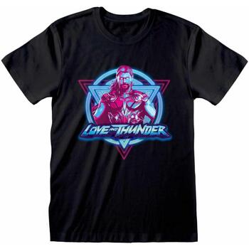 Abbigliamento T-shirts a maniche lunghe Thor: Love And Thunder HE893 Nero
