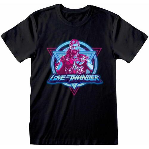 Abbigliamento T-shirts a maniche lunghe Thor: Love And Thunder HE893 Nero