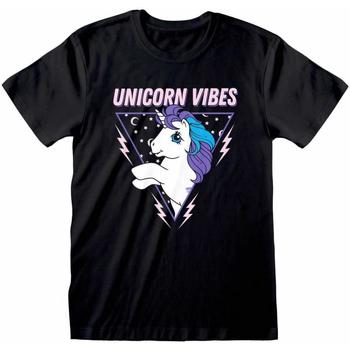 Abbigliamento T-shirts a maniche lunghe My Little Pony Unicorn Vibes Nero