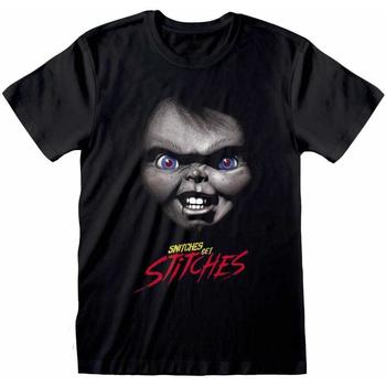 Abbigliamento T-shirts a maniche lunghe Childs Play Snitches Get Stitches Nero