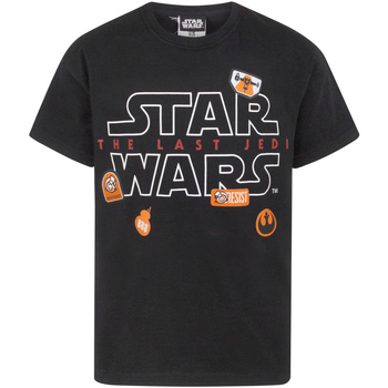 Abbigliamento Bambino T-shirts a maniche lunghe Star Wars: The Last Jedi NS6771 Nero