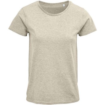 Abbigliamento Donna T-shirts a maniche lunghe Sols 3581 Beige