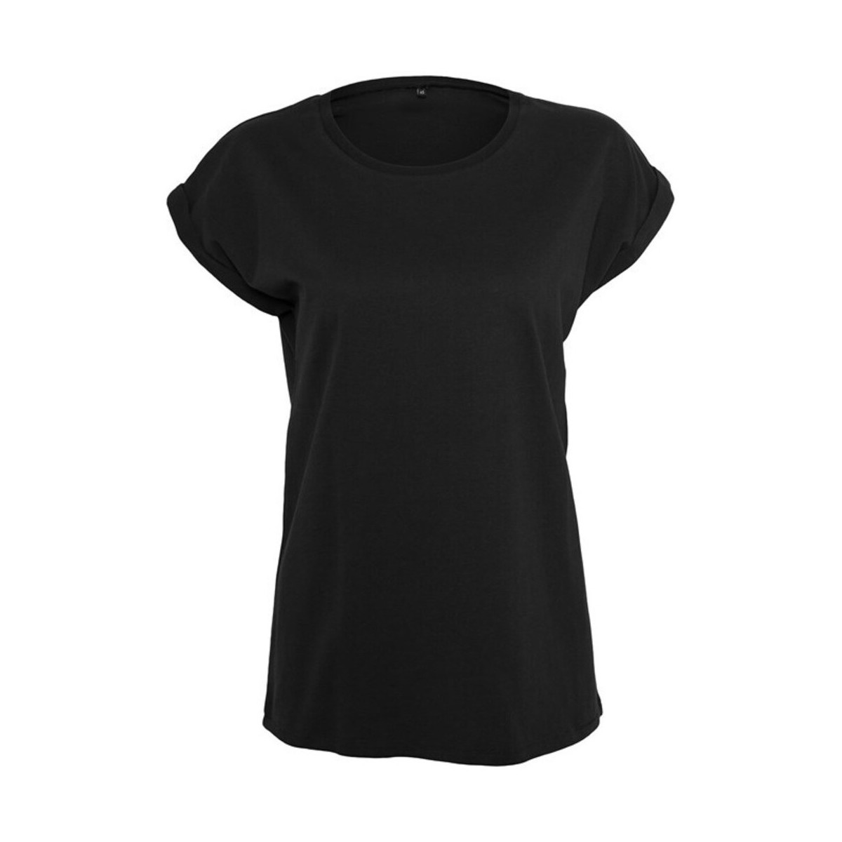 Abbigliamento Donna T-shirts a maniche lunghe Build Your Brand BY138 Nero