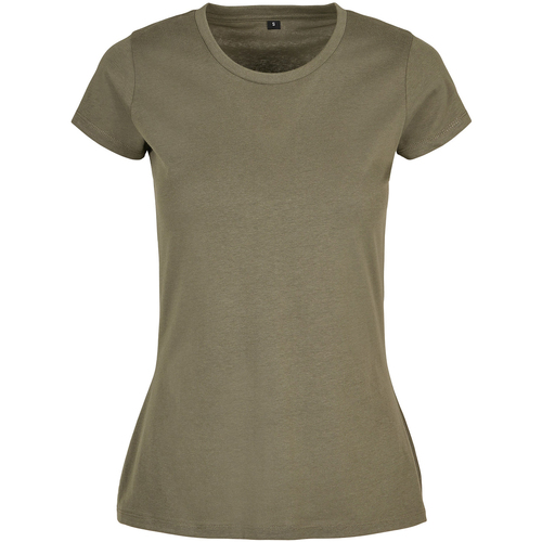 Abbigliamento Donna T-shirts a maniche lunghe Build Your Brand Basic Verde