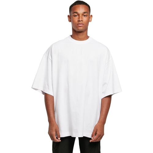 Abbigliamento Uomo T-shirts a maniche lunghe Build Your Brand BY193 Bianco