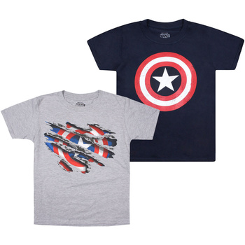 Abbigliamento Bambino T-shirt maniche corte Captain America  Blu
