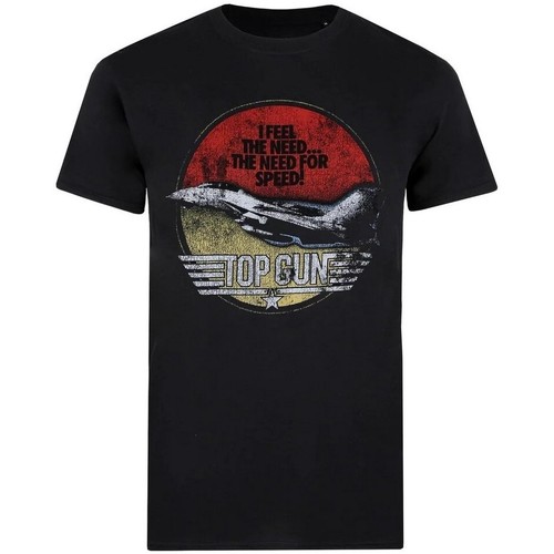Abbigliamento Uomo T-shirts a maniche lunghe Top Gun TV338 Nero