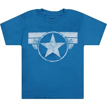Abbigliamento Bambino T-shirt maniche corte Captain America  Blu