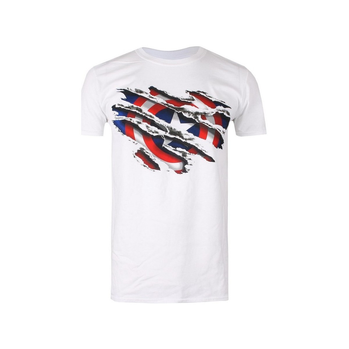 Abbigliamento Bambino T-shirt maniche corte Captain America TV462 Bianco