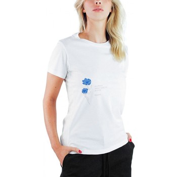 Abbigliamento Donna T-shirt & Polo Ko Samui Tailors T-Shirt Time Slim Fit Bianco