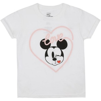 Abbigliamento Bambina T-shirts a maniche lunghe Disney TV1428 Bianco
