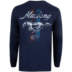 Abbigliamento Uomo T-shirts a maniche lunghe Ford Mustang Blu