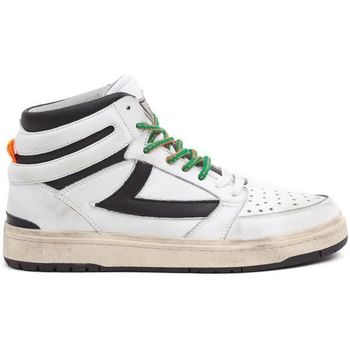 Scarpe Uomo Sneakers Htc STRALIGHT HIGH M-WB-WHITE/BLACK Bianco