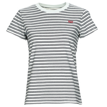 Abbigliamento Donna T-shirt maniche corte Levi's PERFECT TEE Multi / Stripe / Chalk / Blue