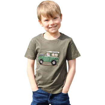 Abbigliamento Unisex bambino T-shirts a maniche lunghe British Country Collection  Verde
