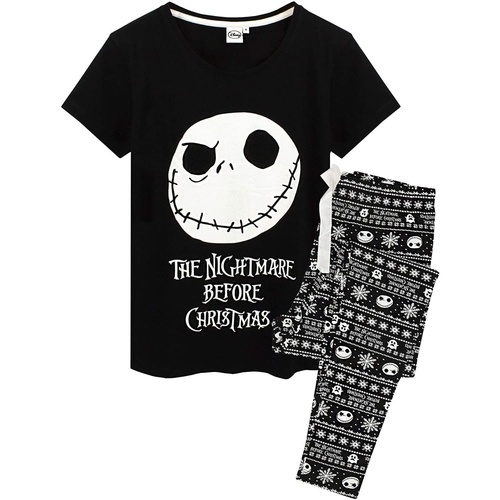 Abbigliamento Donna Pigiami / camicie da notte Nightmare Before Christmas NS6740 Nero