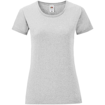 Abbigliamento Donna T-shirts a maniche lunghe Fruit Of The Loom SS721 Grigio