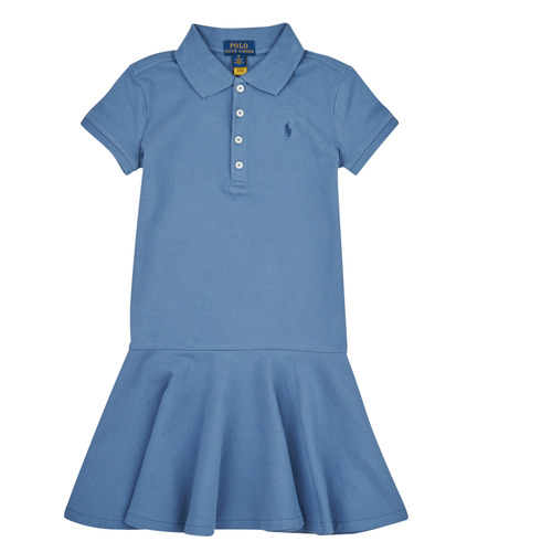 Abbigliamento Bambina Abiti corti Polo Ralph Lauren SS POLO DRES-DRESSES-KNIT Blu