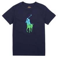 Abbigliamento Bambino T-shirt maniche corte Polo Ralph Lauren SS CN M1-KNIT SHIRTS-T-SHIRT Marine