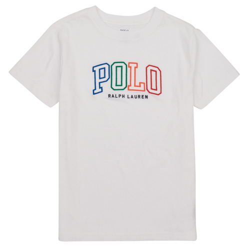 Abbigliamento Bambino T-shirt maniche corte Polo Ralph Lauren SSCNM4-KNIT SHIRTS- Bianco