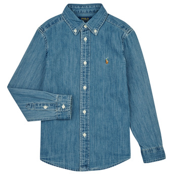 Abbigliamento Unisex bambino Camicie maniche lunghe Polo Ralph Lauren LS BD-TOPS-SHIRT Blu