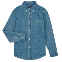 Abbigliamento Bambino Camicie maniche lunghe Polo Ralph Lauren LS BD-TOPS-SHIRT Blu