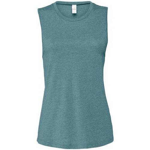 Abbigliamento Donna Top / T-shirt senza maniche Bella + Canvas Muscle Blu
