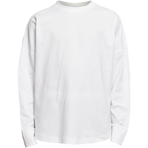 Abbigliamento Uomo T-shirts a maniche lunghe Build Your Brand BY198 Bianco
