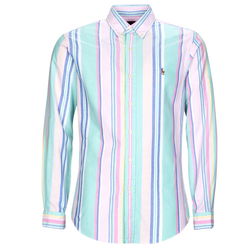 Abbigliamento Uomo Camicie maniche lunghe Polo Ralph Lauren CHEMISE COUPE DROITE EN OXFORD Multicolore