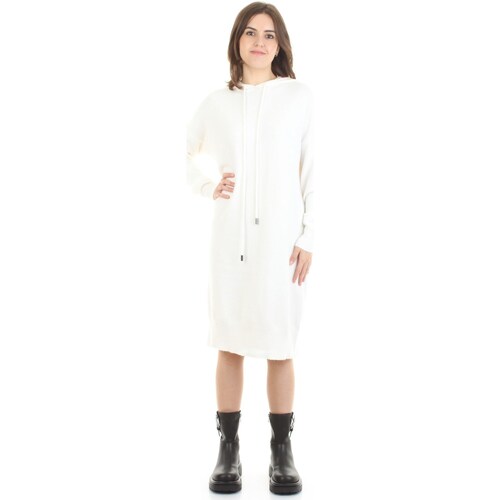 Abbigliamento Donna Abiti lunghi White Wise WW1M376 Bianco