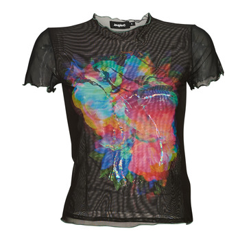 Abbigliamento Donna T-shirt maniche corte Desigual TS_TULIP Nero / Multicolore