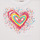 Abbigliamento Bambina T-shirt maniche corte Desigual TS_HEART Bianco / Multicolore