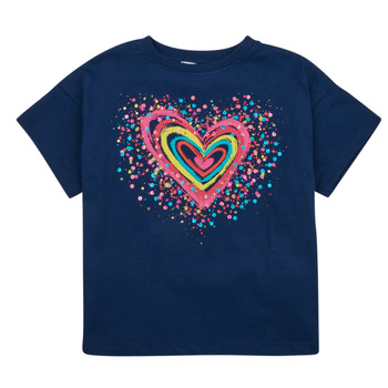 Abbigliamento Bambina T-shirt maniche corte Desigual TS_HEART Marine
